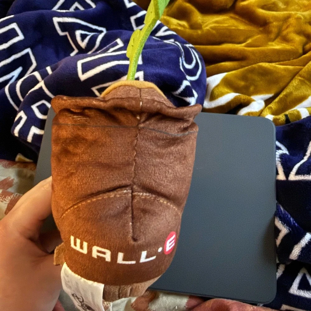 Brown Boot Plush with Green Sprout Wall-e